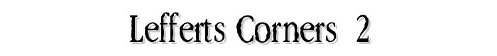 Lefferts Corners  2 font